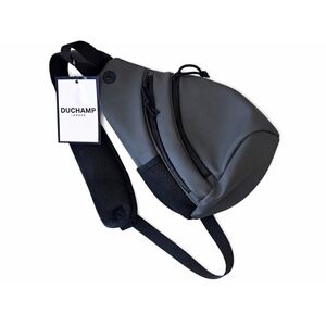 Duchamp London Sling Bag Charcoal Gray NWT Water Resistant Crossbody $79.50